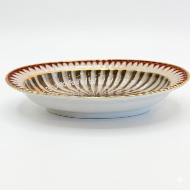 Japanese Rare 1953 “Pure” Camille Le Tallec Hand-Painted French Porcelain Collectors Piece. Influenced by Japanese Culture. For Sale - Image 3 of 4