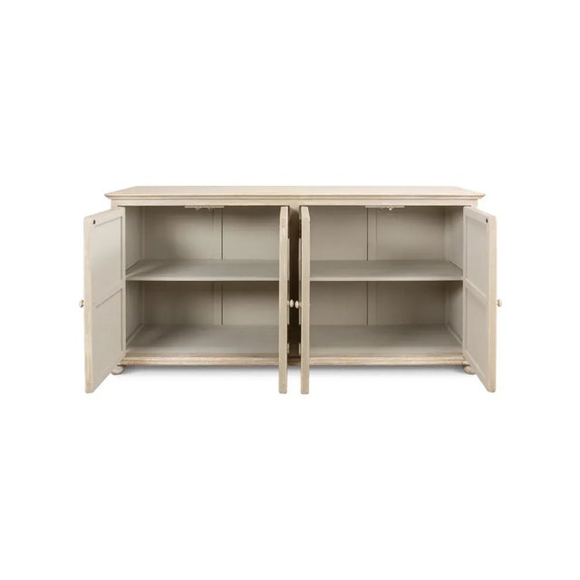 Coastal Coastal Beach Four Door Buffet For Sale - Image 3 of 8