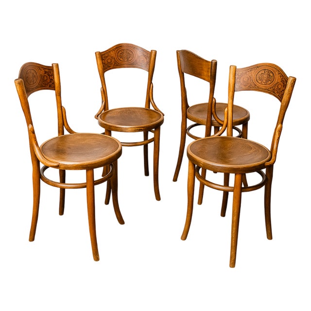 Chairs from Jacob & Josef Kohn, 1890s, Set of 4 For Sale