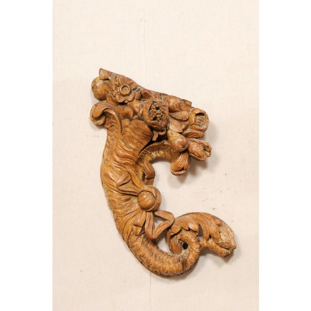 Antique French Cornucopia Wall Plaques - A Pair For Sale - Image 9 of 11