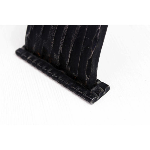 Metal Large Iron Candleholder, 1950s For Sale - Image 7 of 11