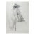 Late 19th Century Woman in Bonnet Portrait Drawing For Sale