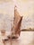 Coastal 19th Century French Coastal Marine Oil on Canvas Painting in Carved Gilt Frame For Sale - Image 3 of 8