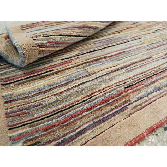 Galerie Shabab Collection Mid-20th Century Chinese Art Deco Throw Rug For Sale - Image 9 of 9