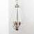 Lucite And Chrome Chandelier. Five sockets. Chandelier without chain is 24" high x 15.5" diameter. 36" chrome chain....