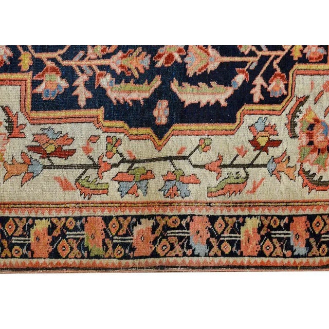 Textile Wild Early 20th Century Sarouk Farahan Rug For Sale - Image 7 of 9