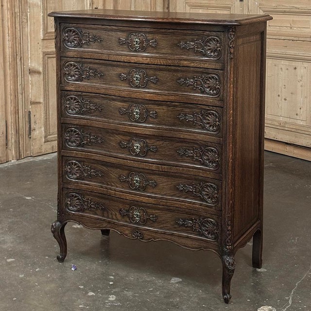 French Provincial Antique Country French Chiffoniere ~ Chest of Drawers For Sale - Image 3 of 17