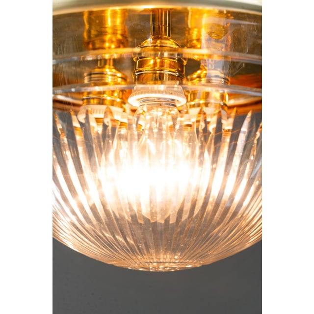 Art Deco Ceiling Lamp with Cut Glass Shade Vienna, Austria, 1920s For Sale - Image 14 of 18
