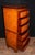 2000 - 2009 Regency Burl Walnut Chest on Chest Bow Front Commode For Sale - Image 5 of 9