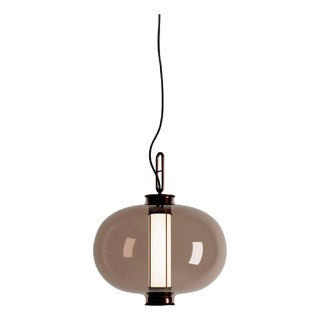 Bai T Ma Ma Bronze Light with Amber Glass Outdoor Diffuser by Neri & Hu for Parachilna, 2014 For Sale