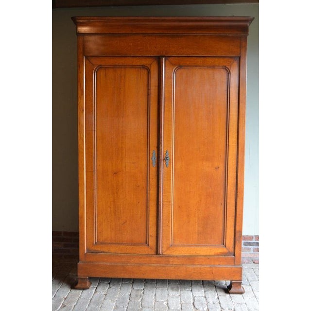 Wood Antique Oak Louis Philippe Cabinet For Sale - Image 7 of 8