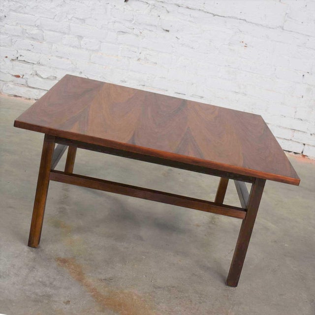 Mid Century Modern Square Walnut Cocktail Coffee End Or Side Table