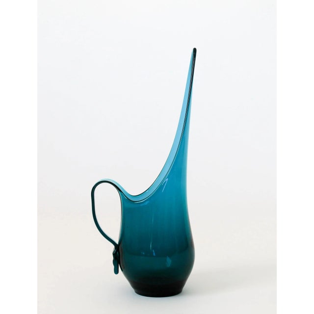 Mid-Century Blue Viking Glass Pitcher For Sale - Image 13 of 13