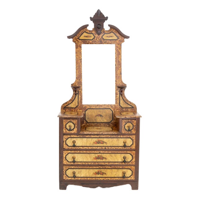 American Grain Painted Dressing Table For Sale