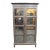 Harden Director Style Cherry Armoire With Smoked Mirror Glass Doors For Sale