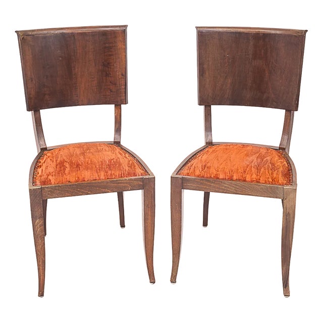 Set of Art Deco Dining Chairs, 1930 For Sale
