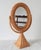 Farmhouse Vintage Wicker Rattan Oval Vanity Mirror For Sale - Image 3 of 9