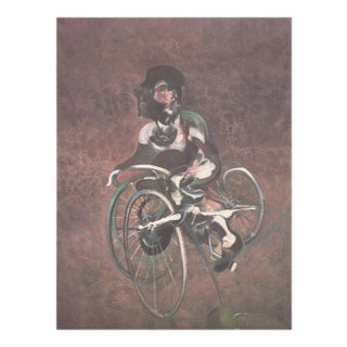 1995 Francis Bacon 'Georges Cyclist (No Border)' Expressionism Brown,Black & White,Gray,Green,Multicolor France Offset Lithograph For Sale