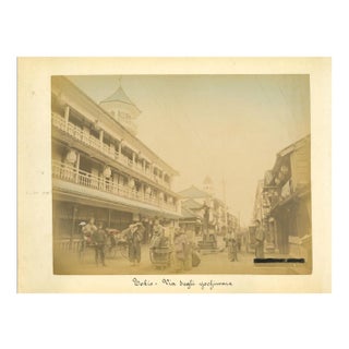 Unknown, Impressive Ancient View of Tokyo, Albumen Print, 1880s-1890s For Sale