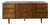 MCM Vintage Walnut Lowboy Dresser With 9 Drawers and Bow Tie Pulls For Sale