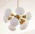 Mid-Century Sputnik Milk Glass Chandelier, 1960s For Sale - Image 6 of 10