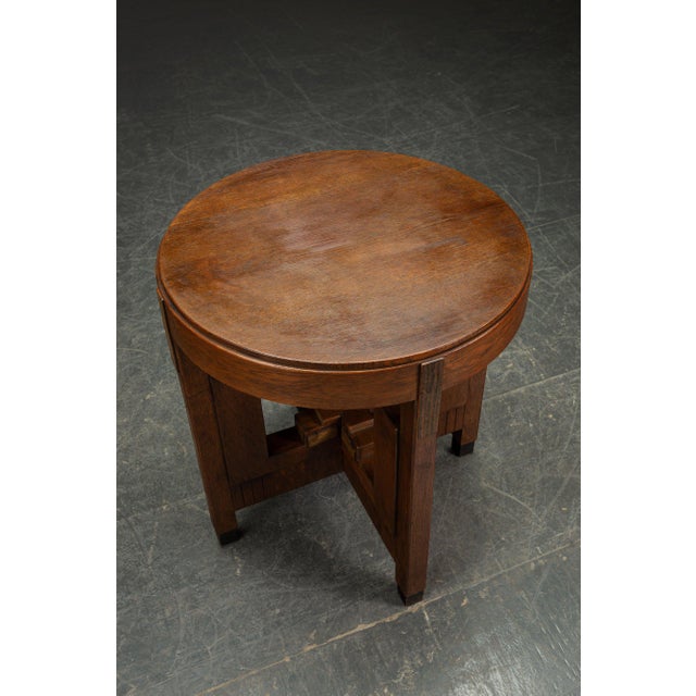 Amsterdam School Side Table, 1920s For Sale - Image 10 of 12
