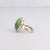 Signed Vintage Southwestern 14k Gold & Royston Turquoise Cabochon Cocktail Ring For Sale - Image 9 of 16
