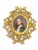 19th Century Napoleon Miniature Gilt Framed Hand Painted Porcelain German 19thc Painting For Sale - Image 5 of 12