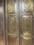 Vintage Hand-Hammered Brass-Clad Double Doors | Architectural Statement Pair 80x36 For Sale - Image 4 of 9