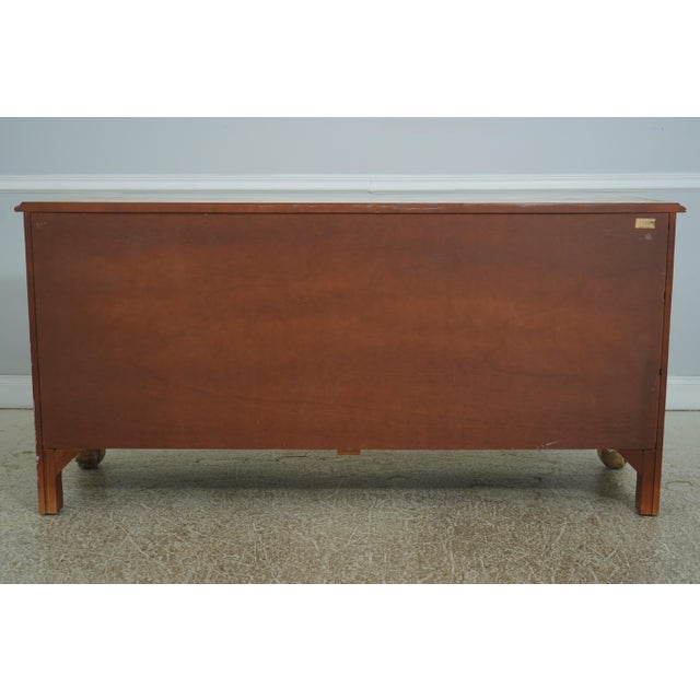Baker French Oak 9 Drawer Dresser For Sale - Image 17 of 18