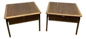 1960s Pair of Lane Perception End Tables With Single Drawer