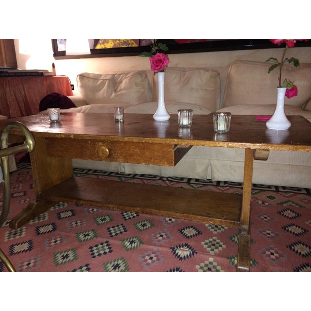 Early 20th Century Early 20th Century Custom Rennick Walnut Coffee Table For Sale - Image 5 of 5