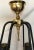 Mid-Century Modern 1960s Stilnovo Brass Black 6-Light Chandeliers - a Pair For Sale - Image 3 of 5