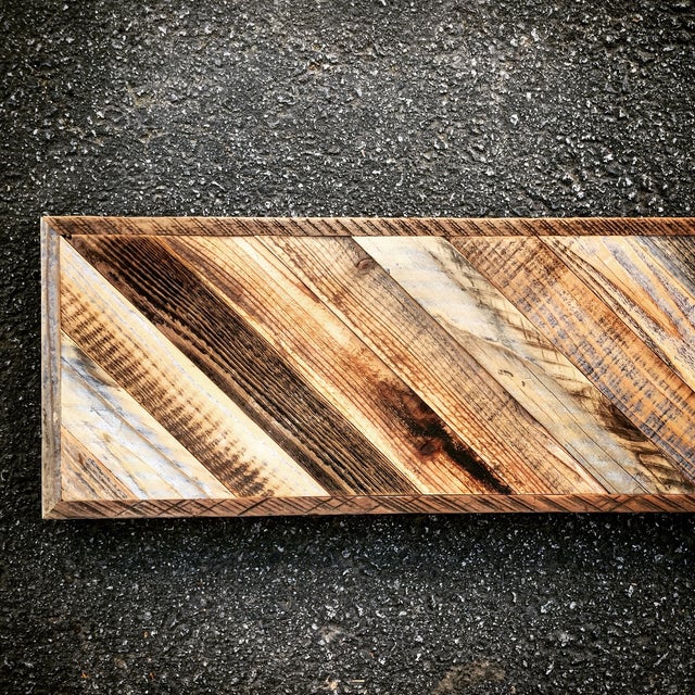Reclaimed Wood Weathered Redwood Bench | Chairish