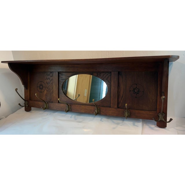 Love this antique coat and hat rack!