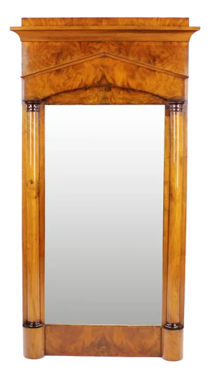 Biedermeier Pillar Mirror