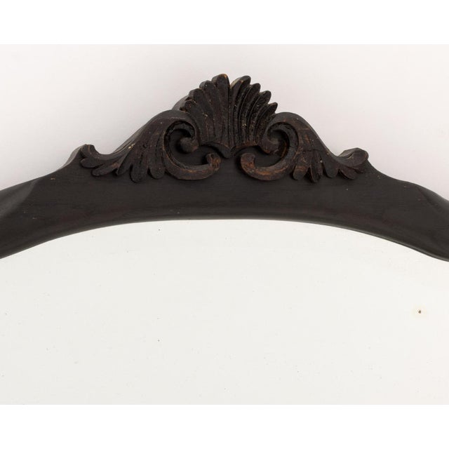 Early 20th Century American Gilded Age Ebonized Wood Beveled Mirror For Sale - Image 5 of 7