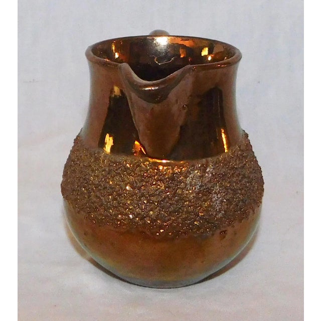 Antique Copper Lustre Creamer For Sale - Image 4 of 7