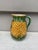 19th Century Majolica English Pineapple Pitcher.