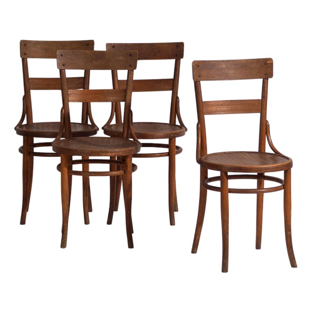 Chairs from Thonet, 1920s, Set of 4 For Sale