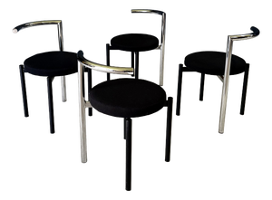 Postmodern Dining Chairs, Italy, 1980s, Set of 4