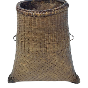 Mid 20th Century Asian Bamboo Gathering Basket