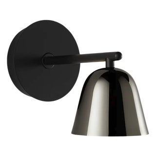 Lighto A Black Matte Chrome Cup Wall Lamp by Jaime Hayon for Parachilna For Sale