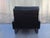 Vintage German Lounge Chair Conseta in Black Leather with Gray Steel Sled Feet by F.W.Möller for Cor, 1970s For Sale - Image 6 of 9