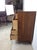Mid Century Modern Four Drawer Highboy Dresser With Brass Hardware For Sale - Image 9 of 14