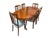 Wood Dining Table and Chairs in Mahogany, Late 20th Century, Set of 7 For Sale - Image 7 of 7