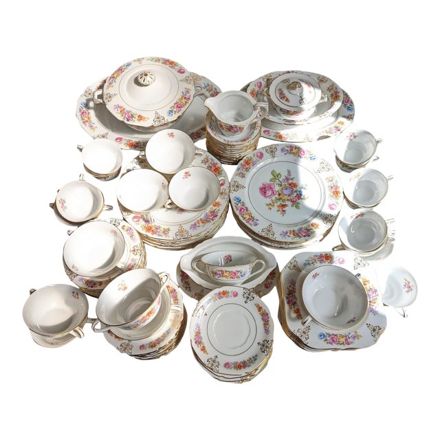 Mid 20th Century Vintage F&B Union Czechoslovakia Floral