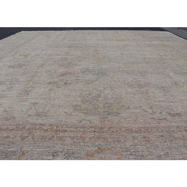 Textile Large Angora Oushak Rug by Keivan Woven Arts 11'3" X14'5" For Sale - Image 7 of 14