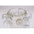 Limited edition art glass vase by Martin Postch. Clear class with gold dust inclusions. Etched signature on the bottom.