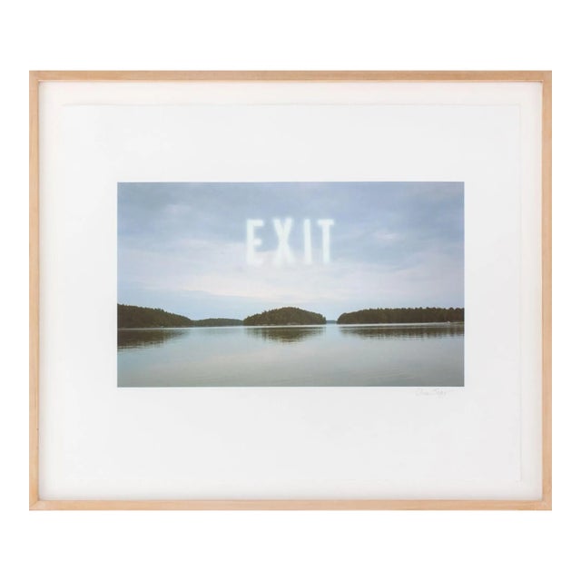 Anne Sager "Exit" Surreal Digitized Iris Print For Sale